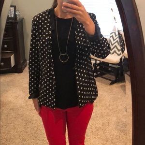 Francesca’s Polka Dot Blazer